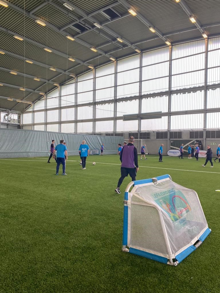 We were delighted to be joined today by <a href="/mattoriley8/">Matt O'Riley</a>  to officially launch our walking football partnership with <a href="/ParkinsonsUK/">Parkinson's UK</a> and <a href="/glasgowlife/">Glasgow Life</a> ⚽

<a href="/CelticFC/">Celtic Football Club</a> | #WalkingFootball 🍀