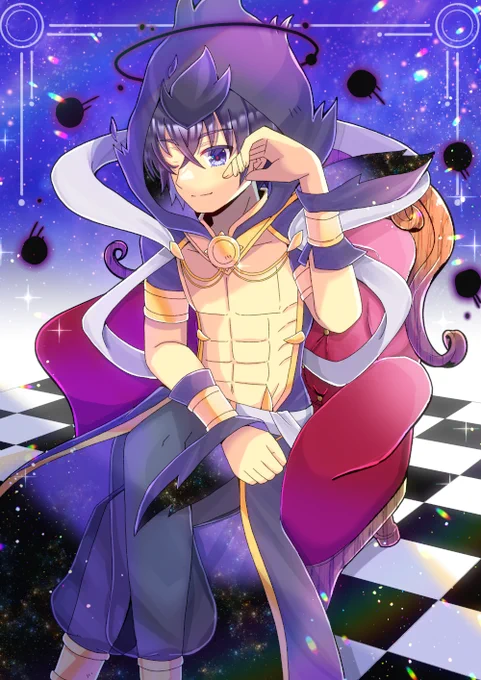 海外VtuberのMrBlurry()さんを描かせて頂きました!リクエスト有難うございます  I drew MrBlurry, a foreign Vtuber! Thank you for your request .  #Vtuber #ENVtuber