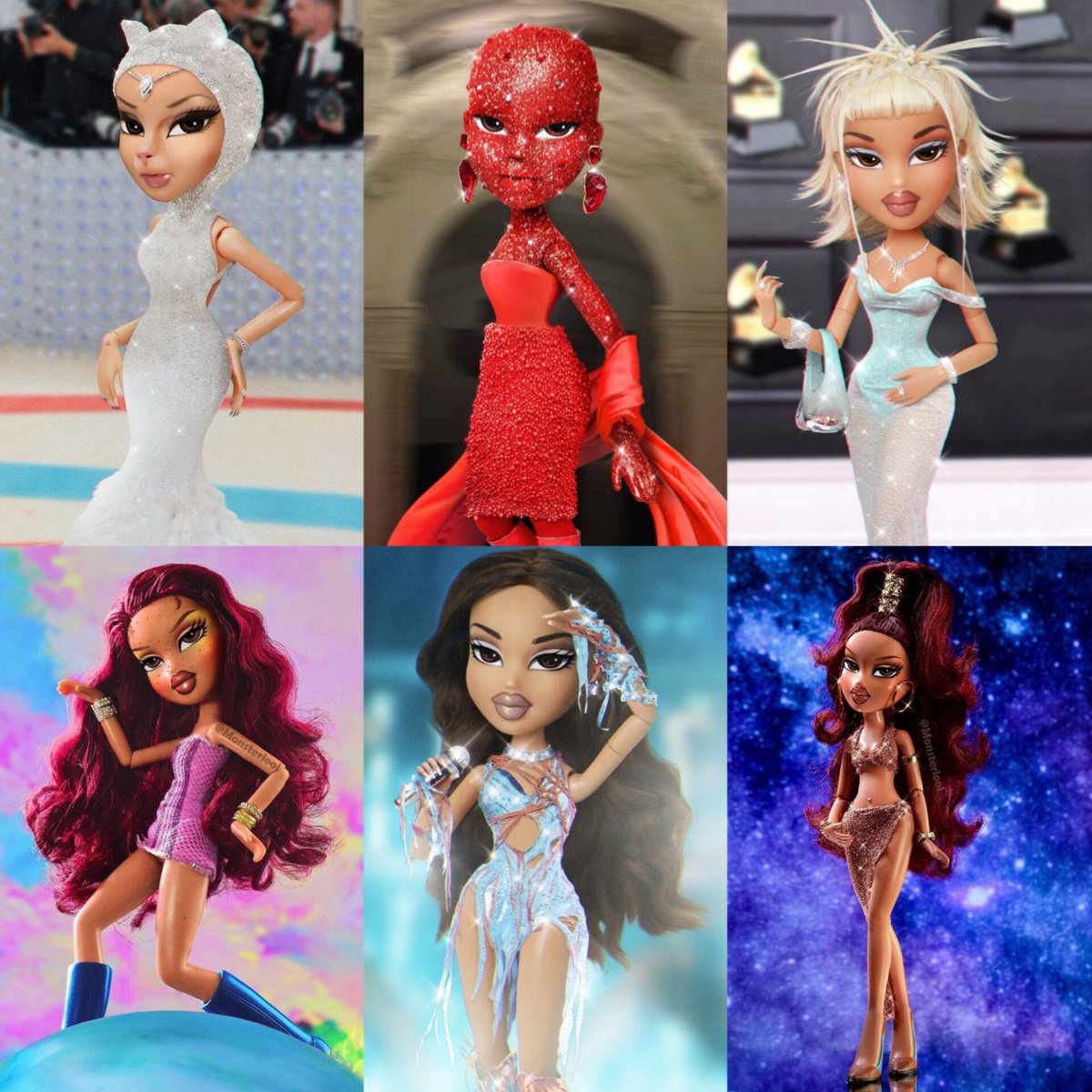 SamWontBite's tweet photo. Doja Cat as BRATZ dolls ate down. https://t.co/F8Zlclg9Ve