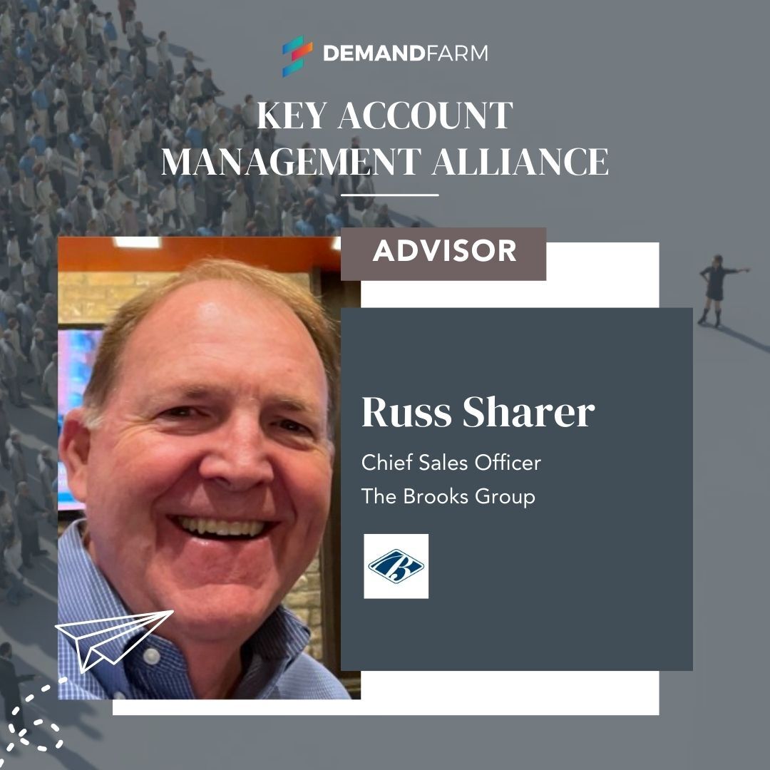 We're pleased to announce Russ Sharer as part of the advisory board of <a href="/DemandFarm/">DemandFarm</a>'s Key Account Management Alliance - a membership by invitation only exclusive alliance for experts in KAM principles, tools &amp; methodologies to build thought leadership. 
hubs.la/Q01NHgLd0