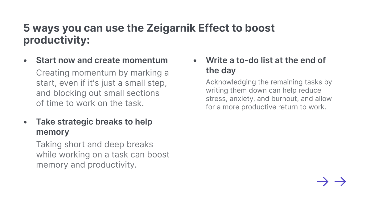 quire_io's tweet photo. Supercharge your productivity with the power of the Zeigarnik Effect! Learn how to use this psychological phenomenon to help you get things done faster and better🚀⚡️
https://t.co/5a9uycmQxb
#QuireBlog #projectmanagement #productivity #GTD #goals #goalsetting #timemanagement https://t.co/NYfmcYY73Y