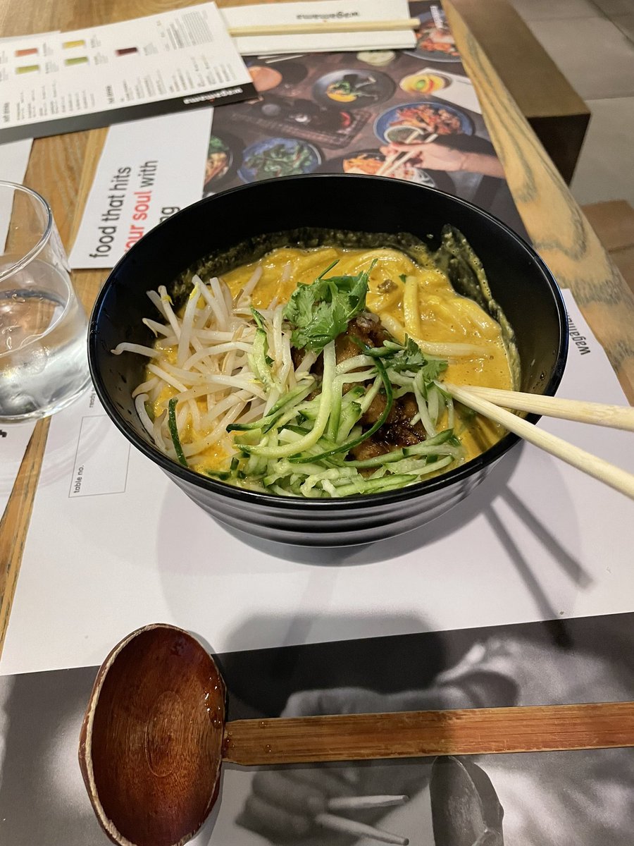 Husband tried the vegan Kare Lomen for the first time (he’s vegan now but wasn’t when the chicken /prawn version was around.) He said “it’s the most delicious meal I’ve ever been served in my life.” Phew. Also def more soupy than the veganuary ones I had! <a href="/wagamama_uk/">wagamama uk</a>