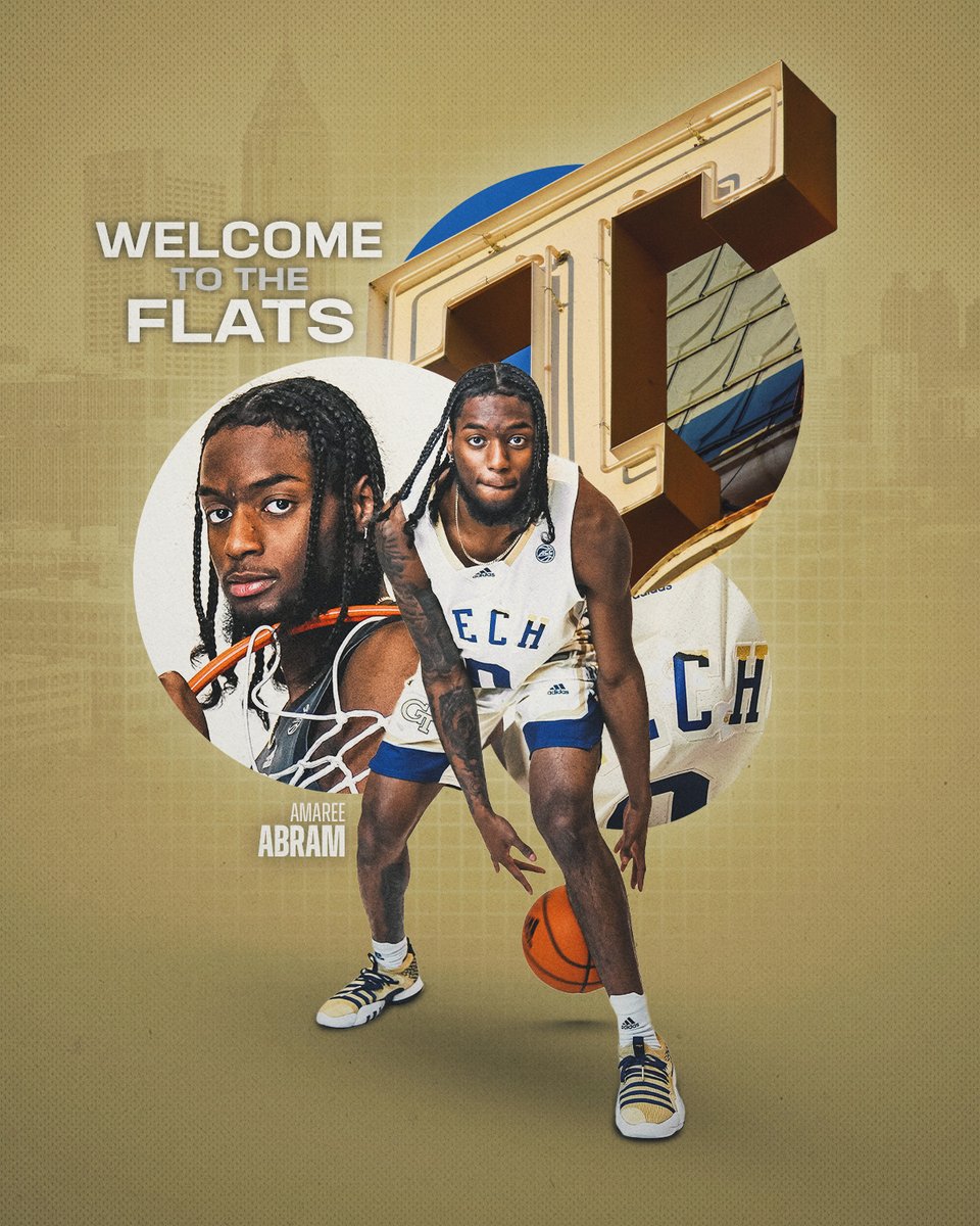 Georgia Tech Menโs Basketball (@gtmbb) on Twitter photo Welcome to Atlanta!
<a href="/amareeabram/">Amaree Abram</a> set to join the Yellow Jackets. Let's go!
#togetherweswarm
buzz.gt/abramA-050423 Welcome to Atlanta!
<a href="/amareeabram/">Amaree Abram</a> set to join the Yellow Jackets. Let's go!
#togetherweswarm
buzz.gt/abramA-050423