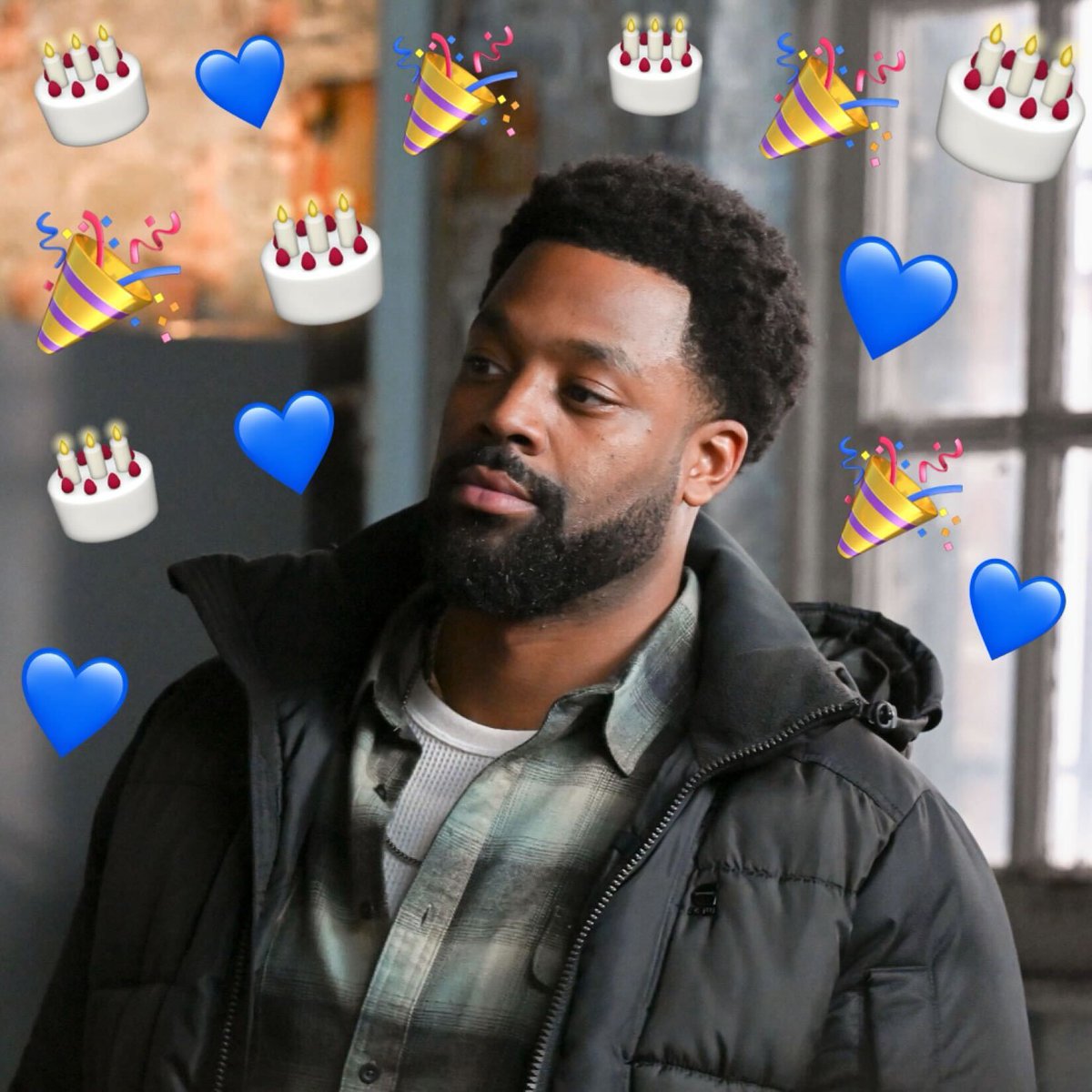 NBCOneChicago's tweet image. celebrating @LaRoyceHawkins on his birthday 🥳