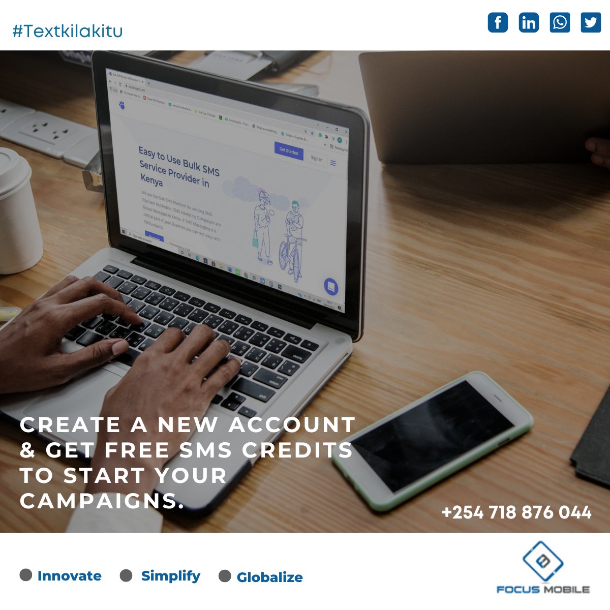 SMSLeopard's tweet photo. Bulk account registration is easy & takes 5 min. All you need is an active phone number to receive a verification code after filling out the sign-in form. Create a new account & get free #SMS credits to start your campaigns: https://t.co/DkKwr4bYlW #SMSLeopard #TextKilaKitu https://t.co/D7VSiM6VuE