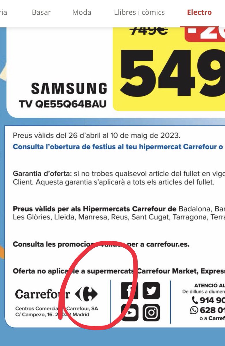 #50AniversarioCRF <a href="/CarrefourES/">Carrefour España</a>