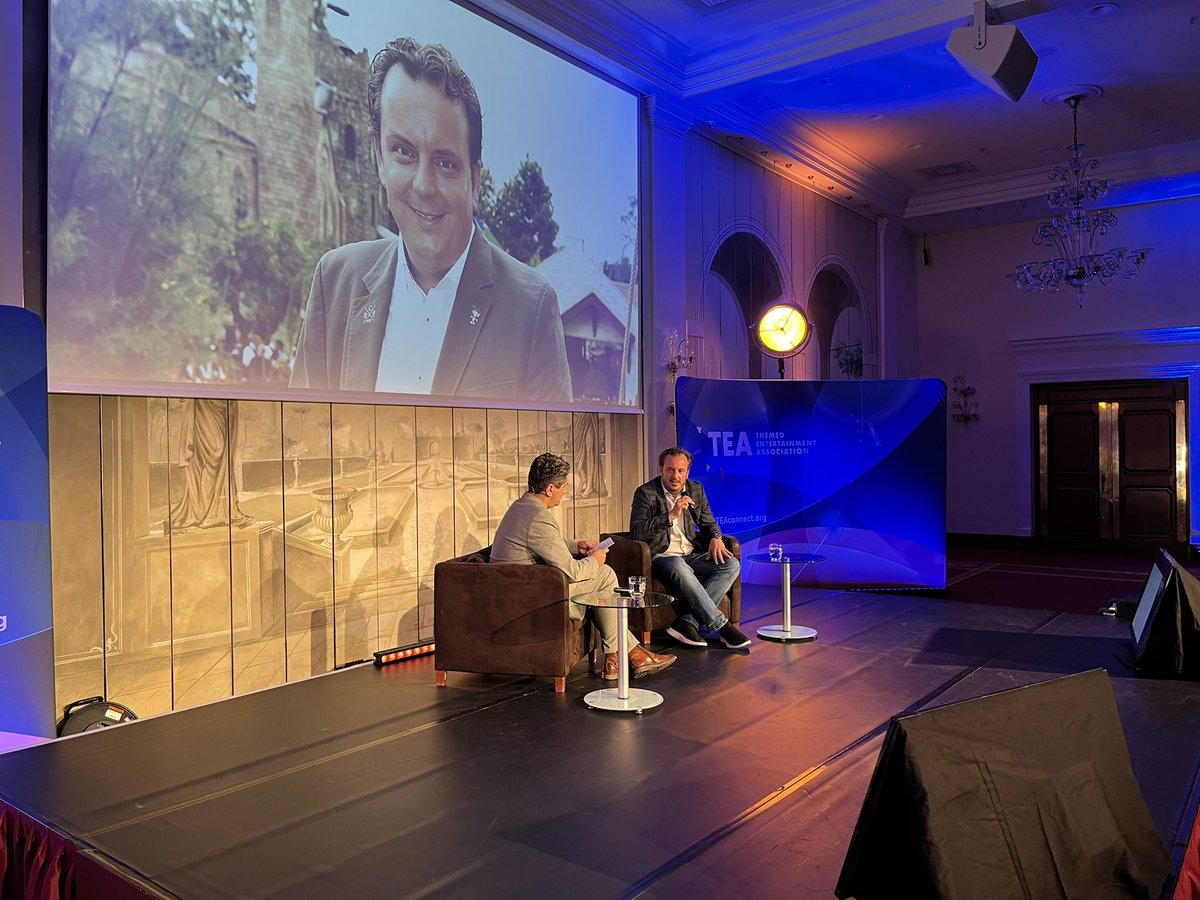 MichaelMack's tweet photo. One of my key success factors: don't be afraid of the unknown, embrace it! Together with @ChrisLa71550269, we talked at #TEASATE about generation revolution and how the Mack Group and Europa-Park Resort have evolved by embracing innovation in each generation. @TEA_Connect https://t.co/o2hpOsy3iE