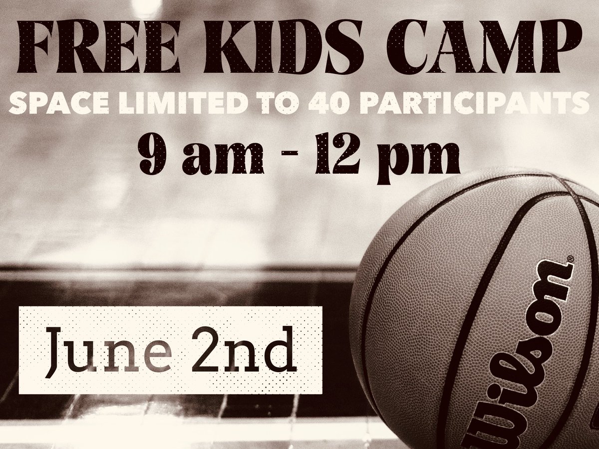 🚨🗓️ WE are having a FREE KIDS CAMP for boys and girls in the 5th - 8th grades ⛺️🏀  <a href="/RiverdaleHighTN/">Riverdale HS</a> <a href="/RHS_SID/">David Limbaugh</a> <a href="/vossm1/">Michael Voss</a> 

The camp will consist of fundamentals of the game and competition. Email registration is open through 5/30

📧 joshuabraebugg@gmail.com

📧 vossm@rcschools.net