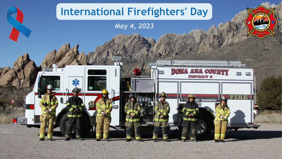 DACinformation's tweet photo. May 4th is International Firefighters' Day!  We appreciate all the career and volunteer firefighters who protect our lives and property every day. Learn more about Doña Ana County Fire &amp; Rescue at https://t.co/SW6kDjl4Tc 

#DACfire #internationalfirefightersday #firefighters https://t.co/CF5ZS4zSJc
