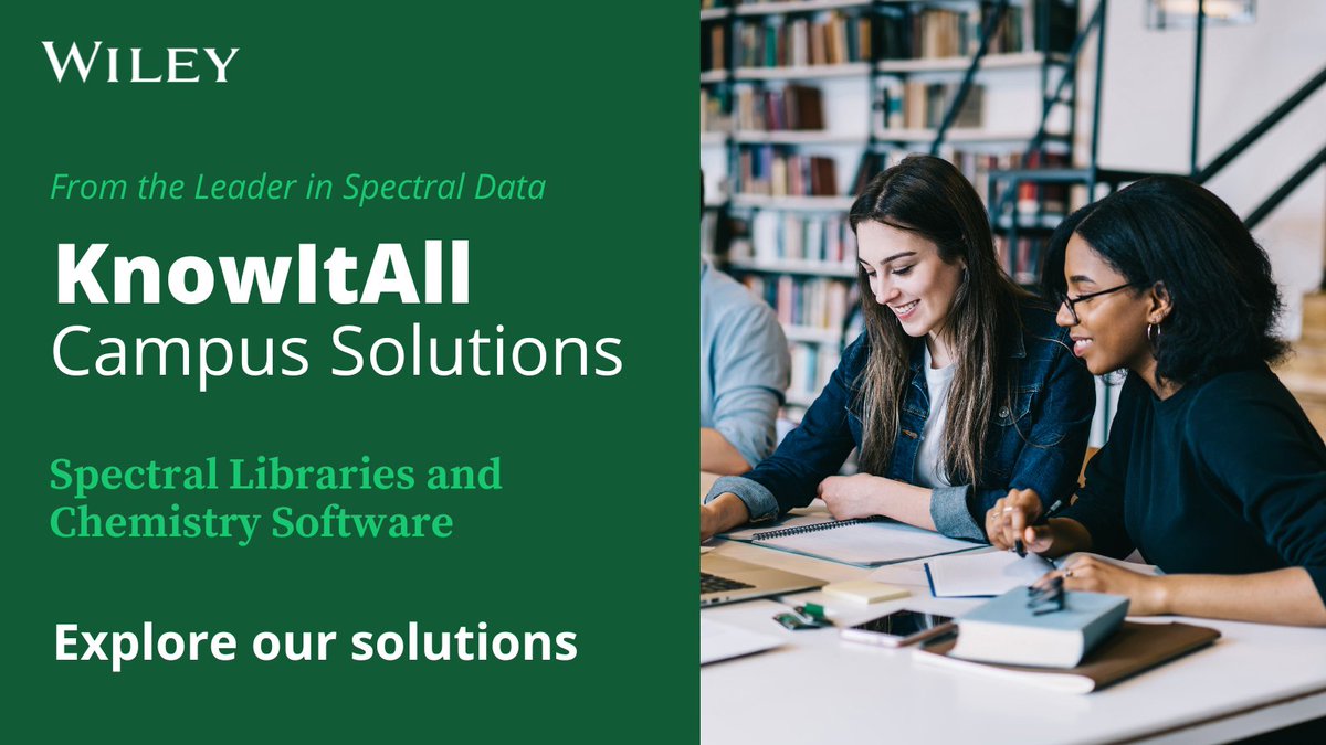 WileyAnalytical's tweet image. Prepare students & equip your labs with the same data and software used in industry/government labs. Easy to deploy and scalable, spectral analysis and processing software that incorporates the world's largest spectral library:
ow.ly/r71j50LQZ1E
#university #libraryservice