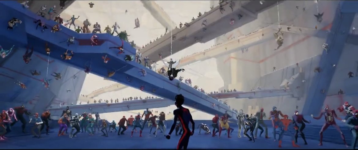 I was looking at this beautiful shot from a new TV Spot for ‘Spider-Man Across The Spider-Verse’ and i noticed something… https://t.co/YOQbocWymV