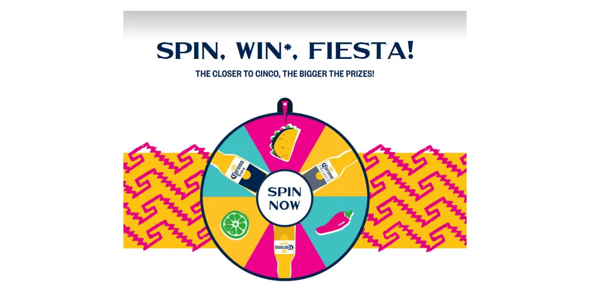 GooseGiveaways's tweet photo. Win amazing prizes in Corona Cinco 2023 Instant Win Sweepstakes! 🎁🍻 7,388 instant wins for your Cinco de Mayo celebration! Enter: https://t.co/tyCIepAwDb Ends 5/5 - US

#CelebrateCinco #CoronaGiveaway #InstantPrizes #FiestaFun #CincoDeMayoParty https://t.co/qTzraASZ1V