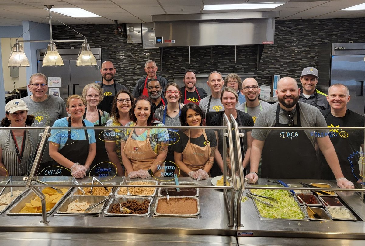 Our team worked hard and had fun volunteering together at the Ronald McDonald House. Now we have another happy memory! #cbusrmh #fireflyagency