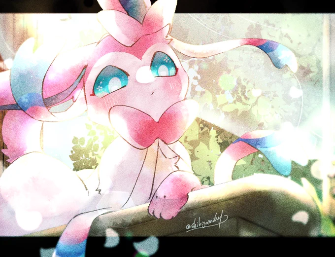 #ポケモン版深夜の真剣お絵描き60分一本勝負  ニンフィア