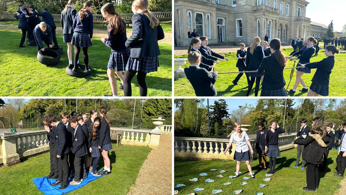 DunottarSchool's tweet image. Mr Roe, Dunottar&apos;s Outdoor Education Leader, encouraged pupils to participate in a range of team-building activities during their Year 8 meeting. #WarriorLearning #TheDifferenceIsDunottar