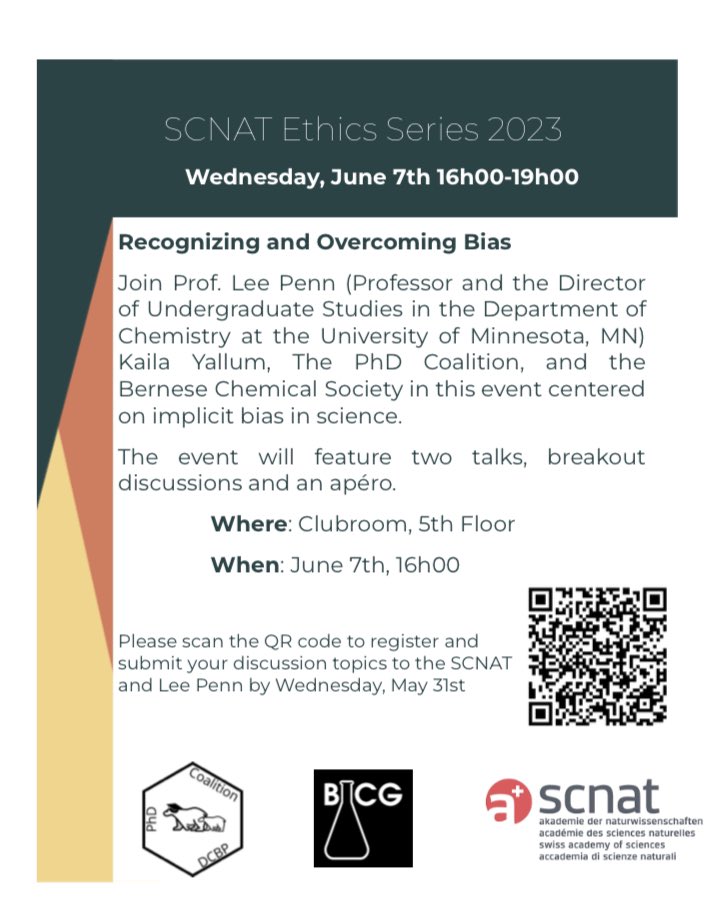 PhD Coalition (@phdcoalition) on Twitter photo Prof. Lee Penn and Kaila Yallum will be speaking at this year’s <a href="/SCNATChemistry/">SCNAT Platform Chemistry</a> ethics event! Register here: docs.google.com/forms/d/e/1FAI… to join us, the BCG, and SCNAT for the discussion and the apéro on June 7th! Prof. Lee Penn and Kaila Yallum will be speaking at this year’s <a href="/SCNATChemistry/">SCNAT Platform Chemistry</a> ethics event! Register here: docs.google.com/forms/d/e/1FAI… to join us, the BCG, and SCNAT for the discussion and the apéro on June 7th!