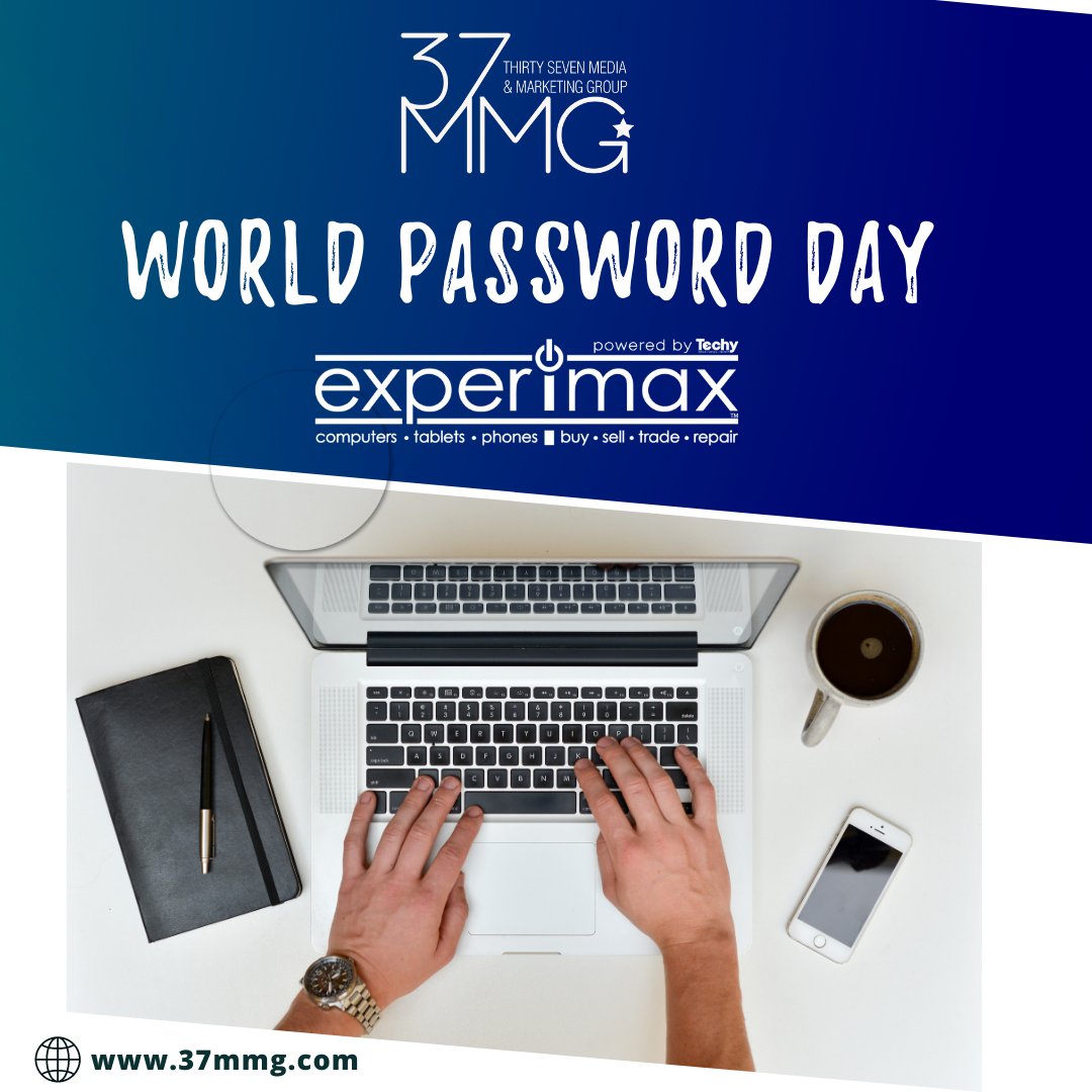 Protect your digital life and celebrate #WorldPasswordDay by keeping your data safe and secure with the help of the experts at #Experimax! Did we mention that they're also one of our favorite clients? 
They're the best! 💻🔒