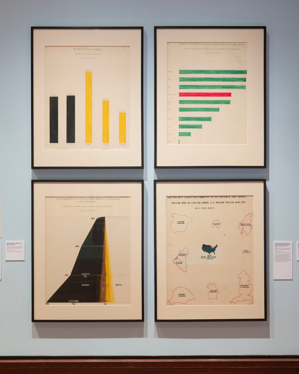 Final weeks to see W. E. B. Du Bois's rarely displayed data visualizations! Du Bois's data portraits pioneered new notions of progress at the turn of the century. On view through May 29. Get discounted tickets when you book online before your visit at cooperhewitt.org