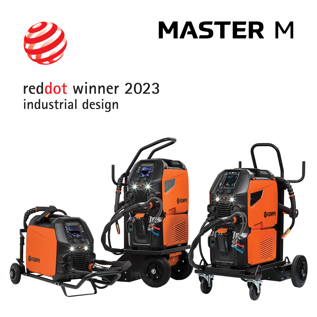 Master M 350 product family awarded with the Red Dot Product Design Award.

Read more: kemppi.com/en-US/news-eve…

#kemppi #welding #reddot #design