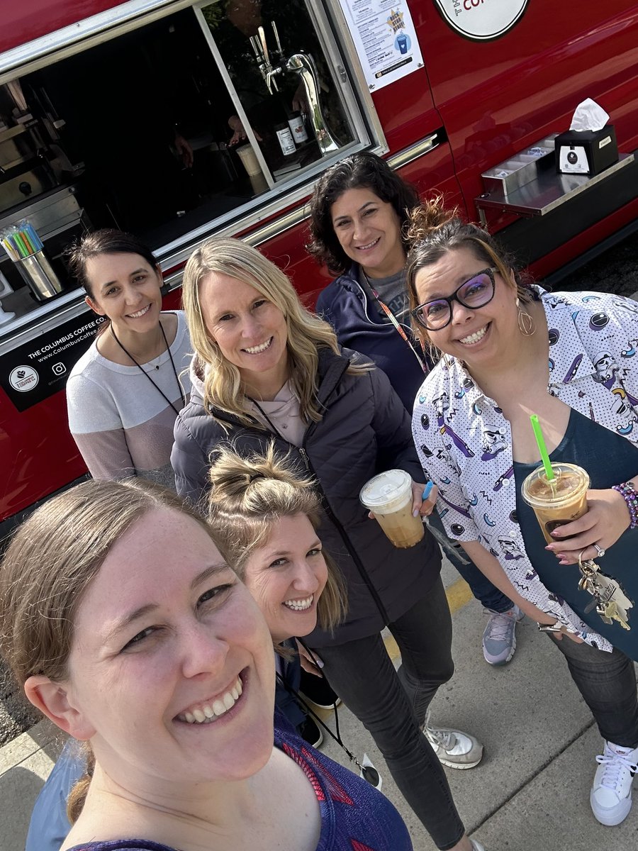 Pride2384's tweet photo. Teacher appreciation week! Thanks #slatehillstars PTA for the coffee truck!! #itsworthit. ⭐️💫 https://t.co/aSMixnIGzh