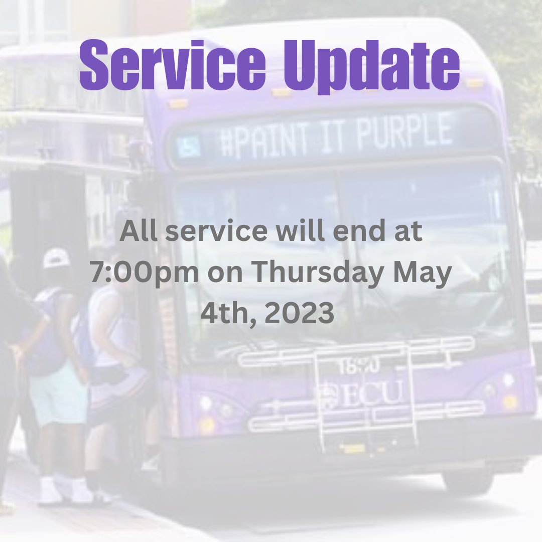 ECU Transit tweet media