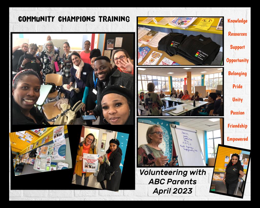 Fab Community Champions training @ECYPS thank you and @EveryParentChd for venue & childminders. Multilingual parents #tacklinginequality! Such motivated and generous local #ABCParents ready to support @NM_community. Thanks @NHS_NCLICB  @NorthMidNHS @nosuji01 @BridgeRenewal