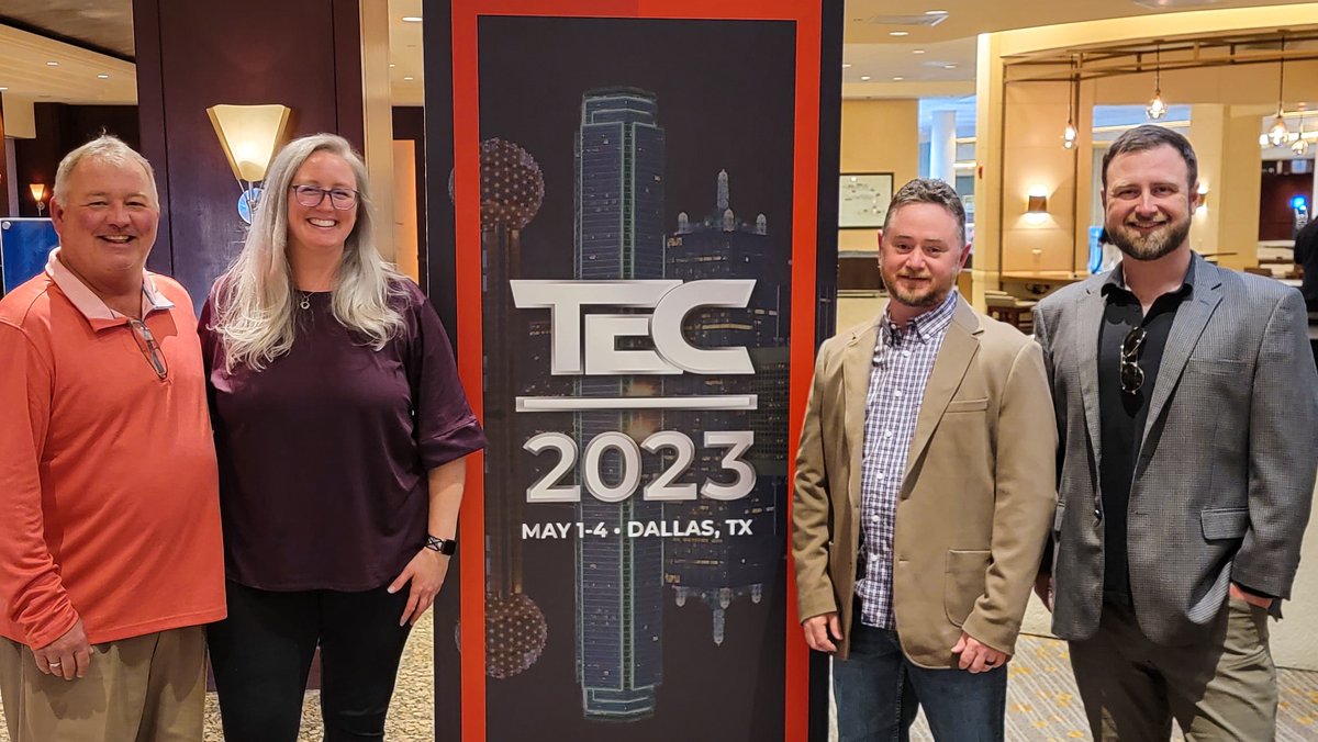 TEC 2023, presented by @PSASecurity Network, wraps up today in Dallas, TX. Four SWC team members attended this event for professional systems integrators. Find more photos from the event by visiting: tinyurl.com/tdcm47fw 
#PSATEC #networking #integrators