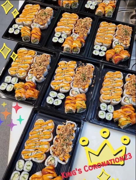 maisushiuk's tweet photo. 🤩 Check out our gourmet sushi boxes to celebrate 👑 the King’s Coronation this Saturday! 🎊 https://t.co/sA3Vyje7KW