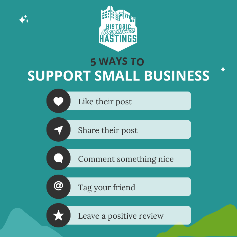 DowntownHTown's tweet photo. 5 tips for supporting small business + Give Hastings Day in this week's newsletter! Don't forget to subscribe! - https://t.co/fwmJQaC21V https://t.co/MXwvLiSi7L