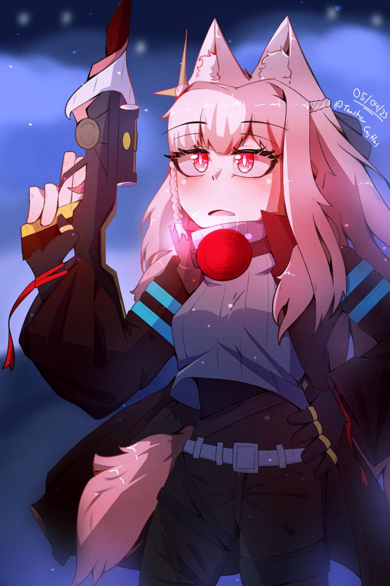 ToasterCastles's tweet photo. "A Cold Night, A Change of Clothes" 

What I've been drawing Pozy in for a while now, since I wanted her out of those bikinis! She'll probably alternate between this and her skin one, till she gets a BoC skin ofc!

#Arkights #アークナイツ
#명일방주 https://t.co/NIZrzuc5Z3