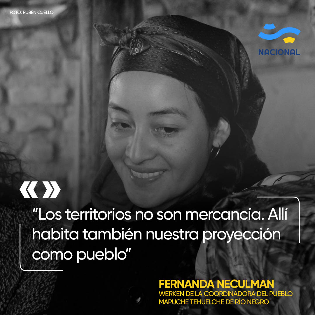 NacJacobacci's tweet photo. 👉Fernanda Naculman, werken de la Coordinadora del Parlamento Mapuche en Río Negro, se refirió al taller de Dcho. Indígena y Extractivismos que se realizará en #Comallo el 6 y 7 de mayo. Explicó cuáles son las problemáticas que se tratarán y qué conceptos se pondrán en tensión. https://t.co/3qwUGDlUaB