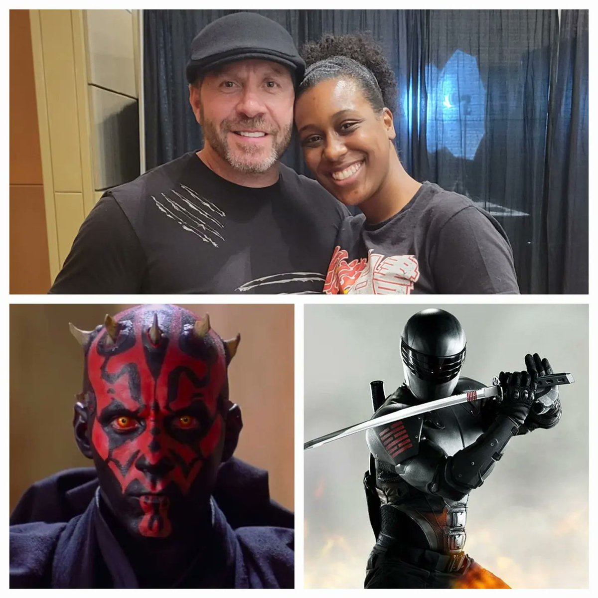 I'll be remiss is if I dont relive this awesome memory of meeting @IAMRayPark
He has played the only character who gave me nightmares as a child #DarthMaul & my absolute favorite Joe #SnakeEyes 🥰 Literally grew up hating to loving him 🤣
#maythe4thbewithyou #starwars #gijoe