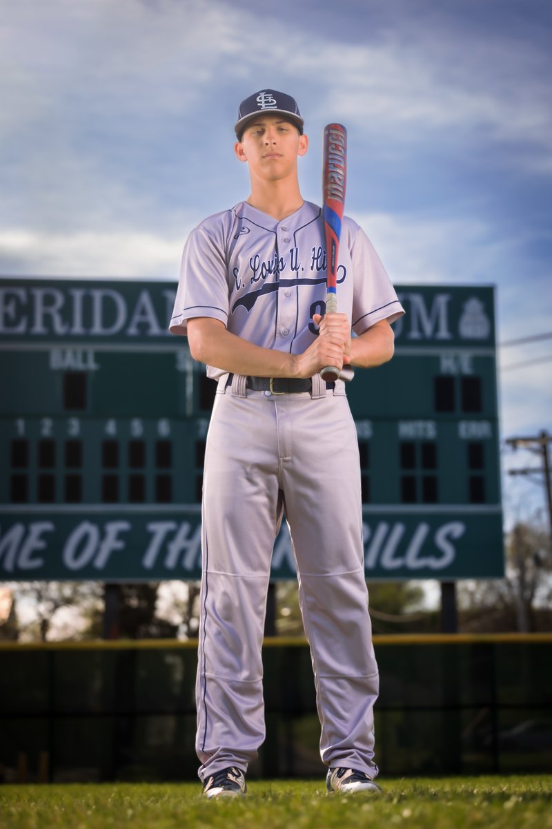 SLUHBASEBALL's tweet photo. Jr. Bills Senior Spotlight: Nick Heinlein
Positions: OF, P
College Commitment: St. Louis University (Business Major) 
Nick brings a competitive edge to the team. He has great range in the outfield and has made many diving catches. @SLUHAthletics https://t.co/a1Hdjg0zlT