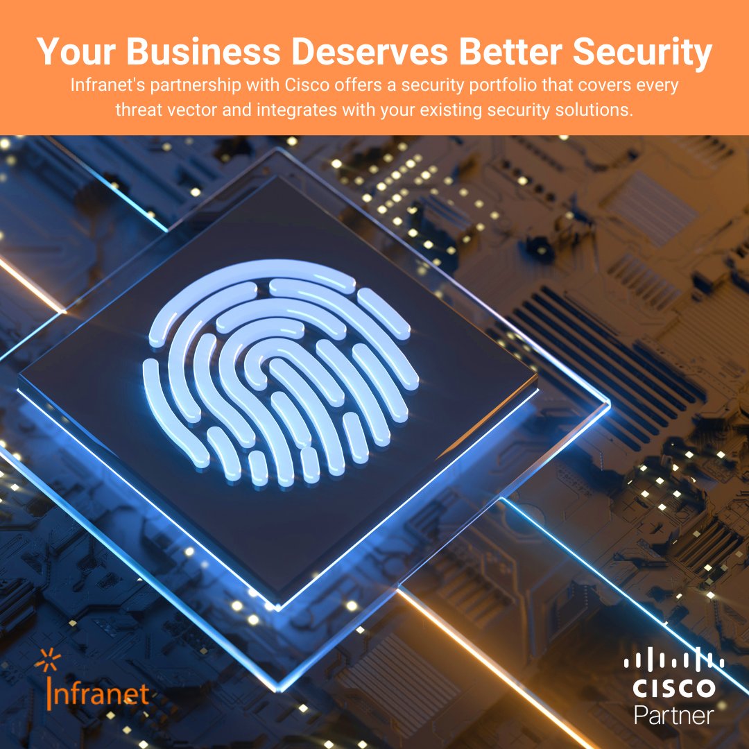 Security has become more essential them ever, and with 72% of SMBs saying that they have experienced a cyber-attack in the last year, it’s critically important that you protect your business. oal.lu/2X1xt

#security #SMBs #ciscopartner #securitysolutions