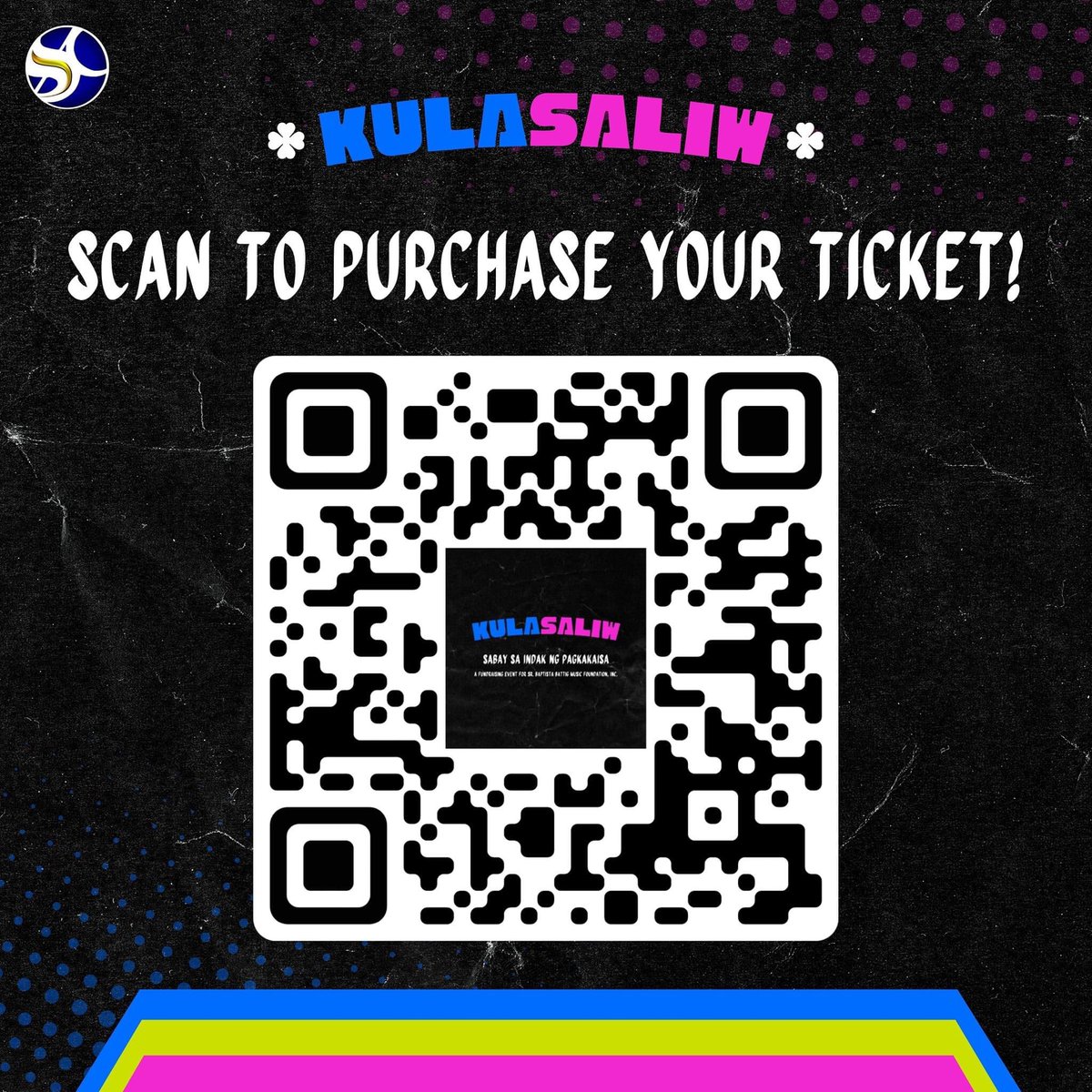SSC_SC's tweet photo. KulaSaliw is open to all Scholasticans and non-Scholasticans! 💁🏻‍♀️ Don't miss out on the fun-filled evening in KulaSaliw! 🤩🎤📣

AVAIL YOUR TICKETS HERE ‼️
https://t.co/EoNsyhJiGs

SPONSORED BY:
Dazzle Me Cosmetics
Jack ‘N Jill
Potato Corner
Babba’s 
Double B Burgers https://t.co/AEQg9QvoTu
