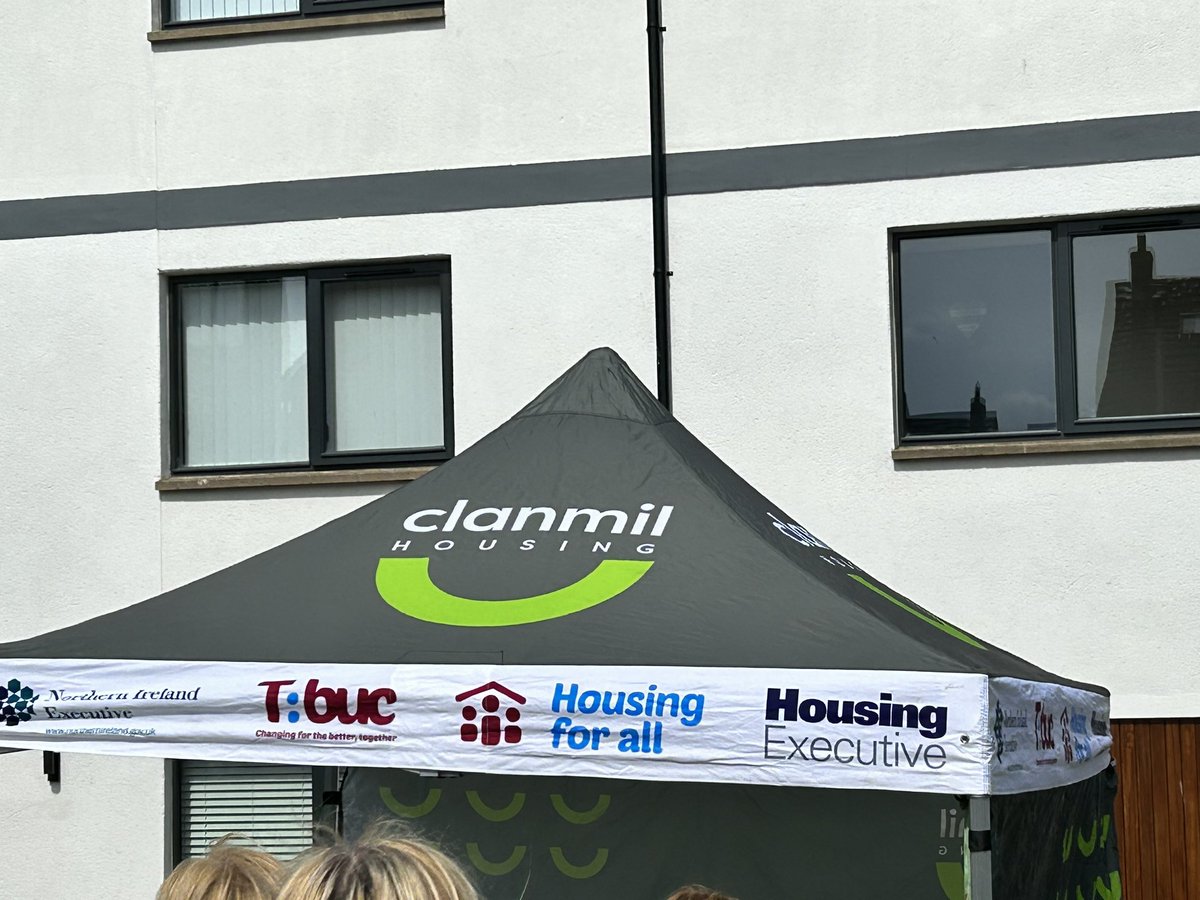 Delighted to be at opening of Glenwhirry Court Newtownabbey new shared housing project of repurposed former student housing congratulations to @ClanmilHousing for this development with @cllrbwebb