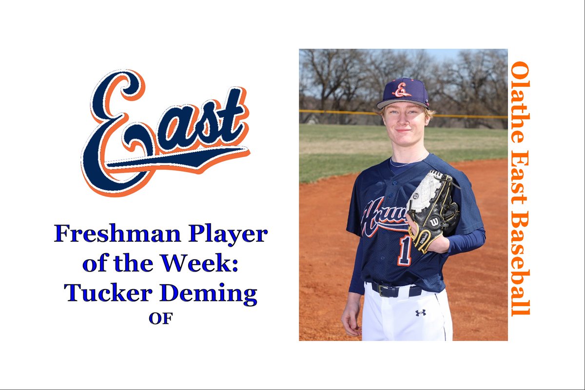 Leading the way last week with a .500 AVG including 2 2B, 8 RBI, and 4 Runs scored.  Congratulations <a href="/TuckerDeming/">Tucker Deming</a> , you are the <a href="/OEHawksBaseball/">Hawks Baseball</a>  Freshman Player of the Week!  Great job!