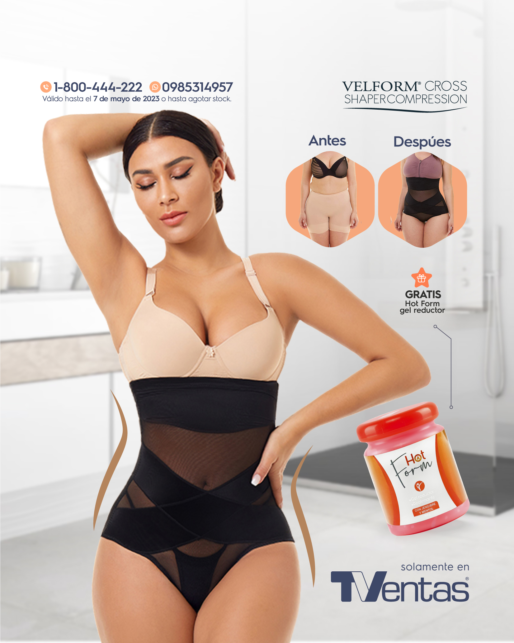 TVentas on X: Velform es la faja con un diseño tan novedoso que te  permitirá conseguir el cuerpo que tanto buscabas. 😉 💣𝗣𝗿𝗲𝗰𝗶𝗼  𝗧𝗩𝗲𝗻𝘁𝗮𝘀 $39.00 💳 3 cuotas sin intereses de $13.00