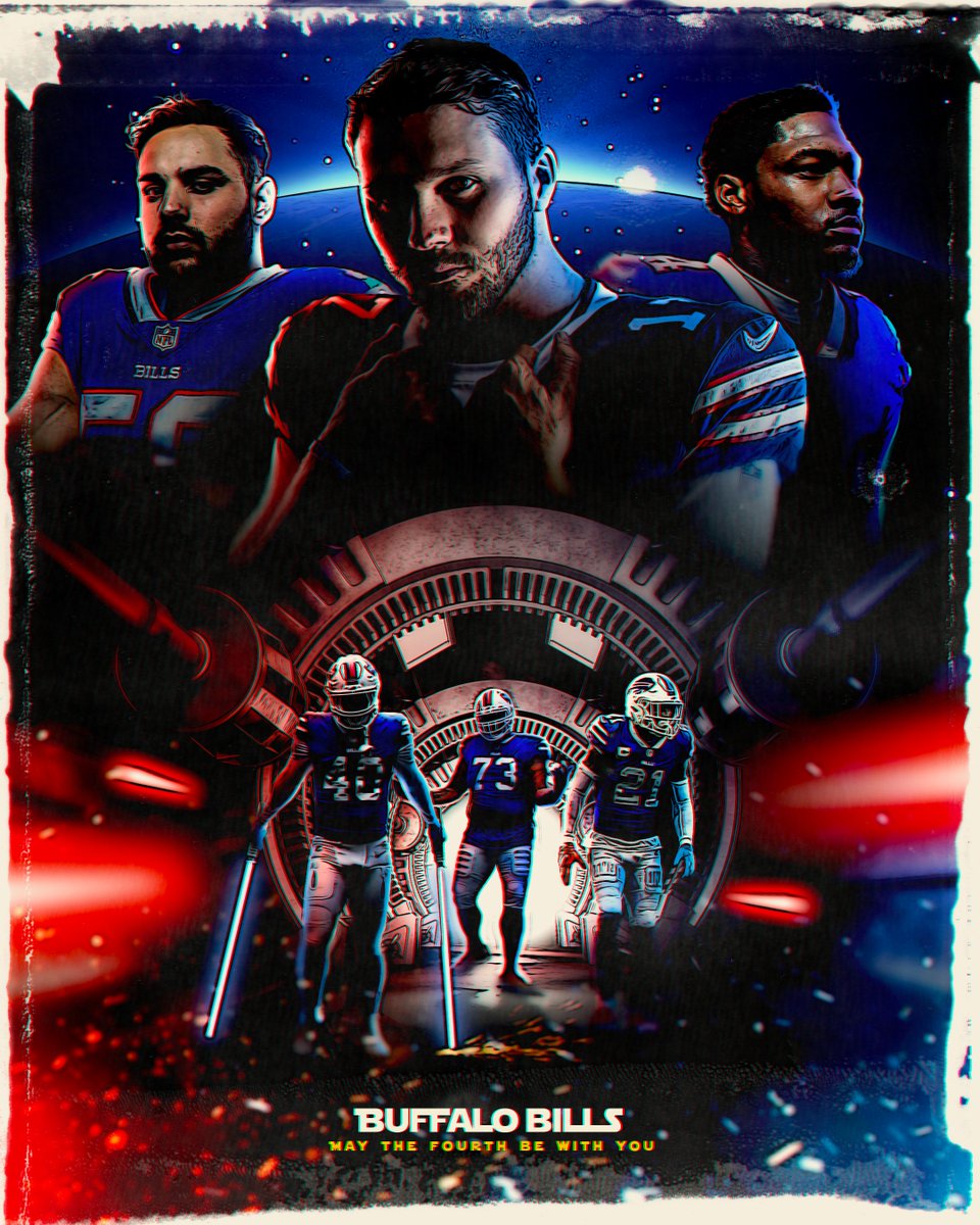BuffaloBills's tweet photo. May the fourth be with you!

#BillsMafia | #StarWarsDay https://t.co/ohuDJYeerv