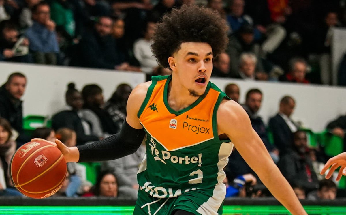 pstockprospects's tweet photo. What if I told you there was a prospect lurking in undrafted territory that has better stats than every previous player drafted from France? Nadir Hifi is a 6’3” PG averaging 17.0 PPG-3.4 APG-2.4 RPG for Le Portel in the LNB Pro A in France. Thread below: 

#JDMBetclicELITE https://t.co/AtEUoiUVSn