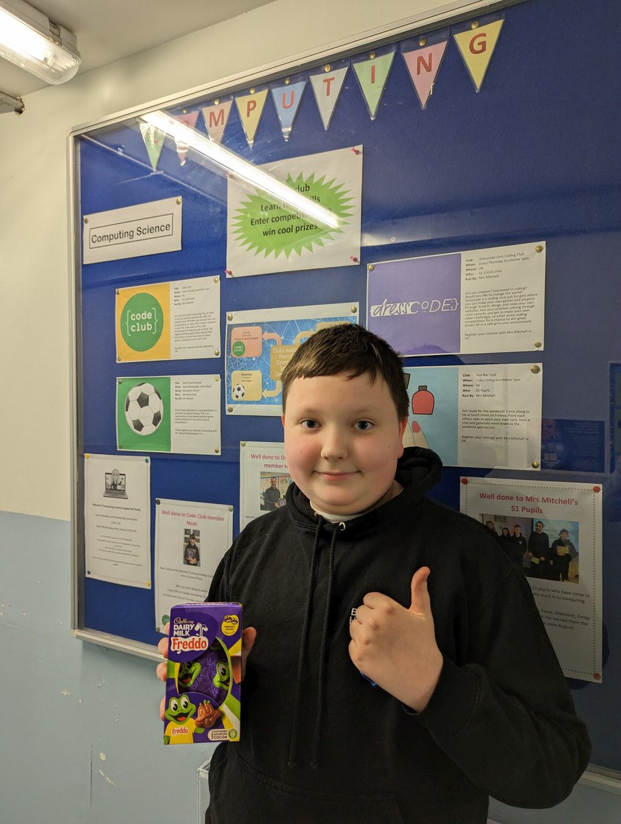BlairgowrieComp's tweet photo. Our @BlairgowrieComp runners-up prizes go to Noah Wright,  Ellie-May Farquharson (S1) and Sofia Otsus, Bobby Kitching (S2). Keep up the enthusiasm and hard work! #computingscience #bhslearner #hardworkpaysoff #aspire @BlairgowrieHS https://t.co/kodSOCyaQl