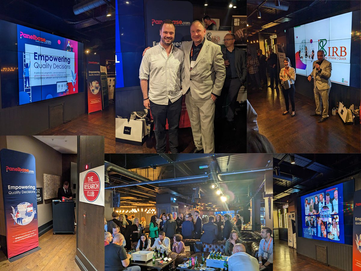 We had a blast last night at <a href="/TheResearchClub/">The Research Club</a>  Networking <a href="/QuirksMR/">Quirk's Media #MRX</a> After Party 🥂 It was great to be platinum sponsor for such an awesome event. Thanks to everyone who joined us, and a big congratulations to our lucky prize winner!

#theresearchclub #mrx #networkingevent #quirks