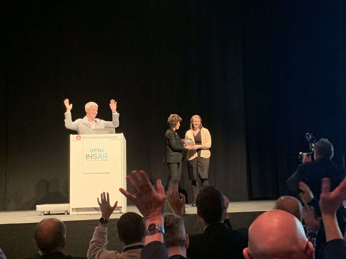 Congratulations Dr. Jessie Northrup! Early career investigator award! #INSAR 2023