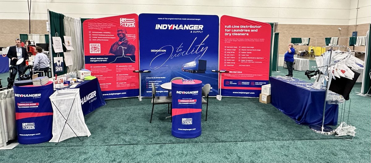 Indy_Hanger's tweet photo. This year's SDA Showcase was a success! We had a great time connecting with dry cleaning professionals from across the Southwest. Thank you to everyone who stopped by our booth to learn more about everything Indy Hanger has to offer! https://t.co/hqXahIGk3K