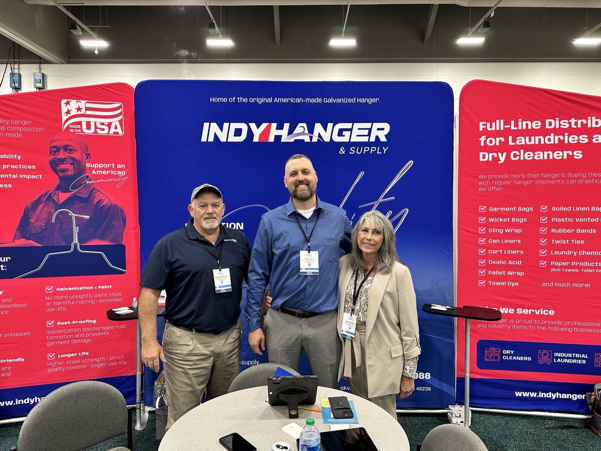 Indy_Hanger's tweet photo. This year's SDA Showcase was a success! We had a great time connecting with dry cleaning professionals from across the Southwest. Thank you to everyone who stopped by our booth to learn more about everything Indy Hanger has to offer! https://t.co/hqXahIGk3K