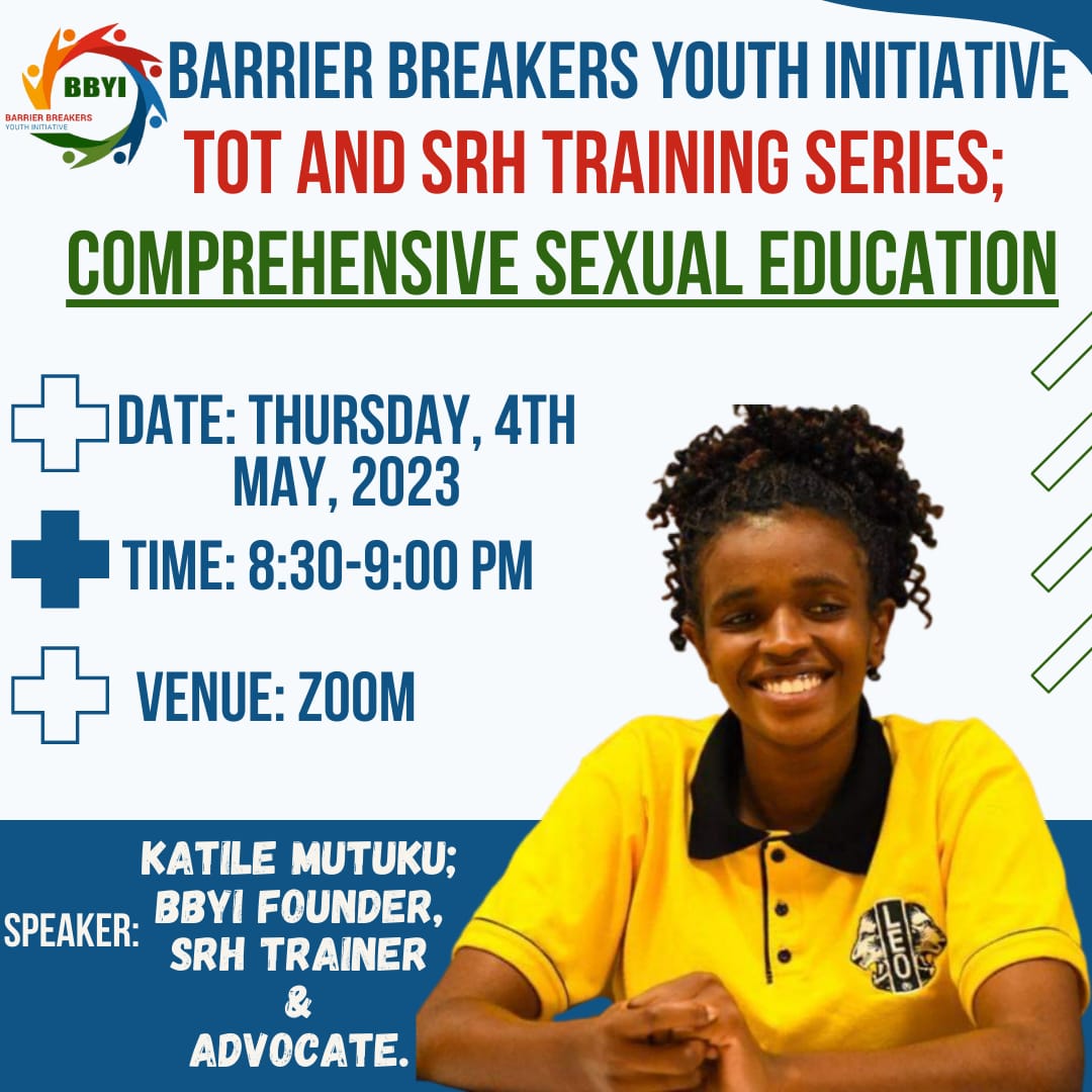 bbyinitiative's tweet photo. Join us Today #Session14 #BHMCCohort3 #SRHRAmbassadorsTOTTraining #ComprehensiveSexualEducation #CSE  by @MutukuKatile
 
Brought to you our #SRHR Department @254YPC @ChildrenProtect @SRHMJournal @SRHR411 @SRHMJournal @UNFPA_ESARO @EACPamoja4SRHR @spectrumcicsh @adolescentyout1 https://t.co/ozuyvWup5U