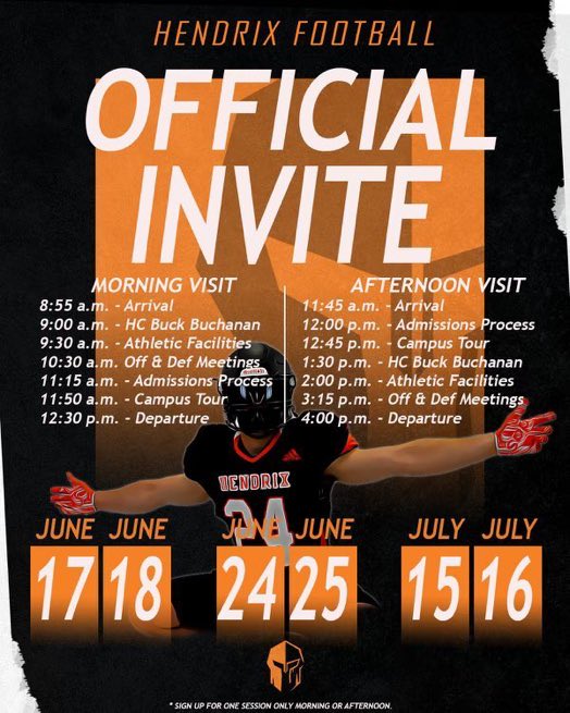 gabe_winfield11's tweet photo. Thank you for the invite!
⁦@RussHeidiSLC⁩ ⁦@HendrixFootball⁩ https://t.co/KRT24H5Ndd
