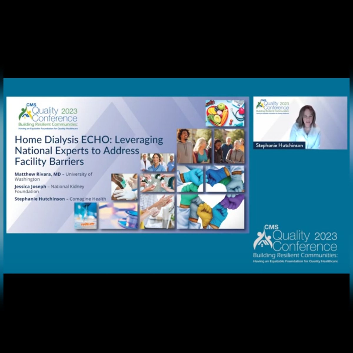 ncsmith131's tweet photo. Awesome work shared by Stephanie Hutchinson, Executive Director of ESRD Network 16 @Comagine_ESRD &amp; Matt Rivara, MD @UWNephrology at #QualCon23 - "Home Dialysis ECHO: Leveraging National Experts to Address Facility Barriers." Home Dialysis supports our patients &amp; community. https://t.co/CUejgqbHAQ