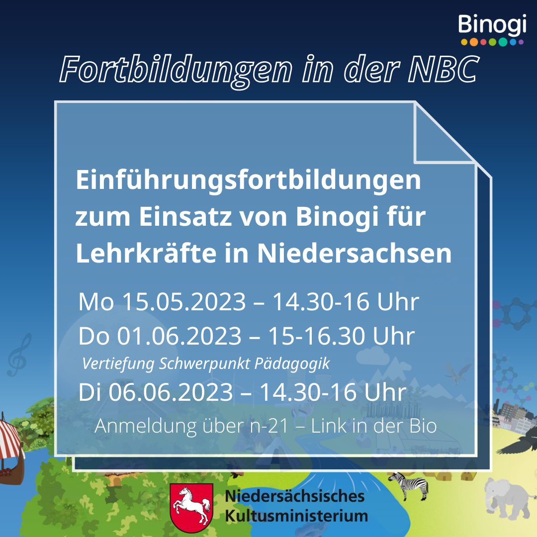 Neue Termine für Fortbildungen in der NBC! 🚀
Anmeldung über den Link in der Bio! 💪
#nbc #niedersachsen #twlz #binogi