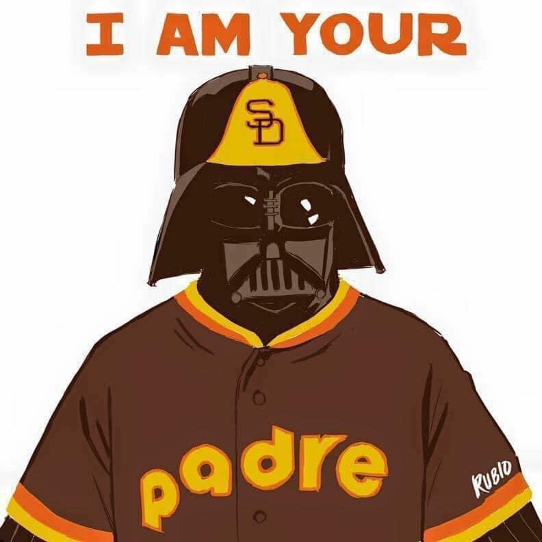 Bobby_Rubio's tweet photo. I AM YOUR PADRE

#DarthPadre 
#FriarFaithful @Padres
Happy #StarWarsDay 
#MayThe4thBeWithYou https://t.co/CgMqSOwKIQ